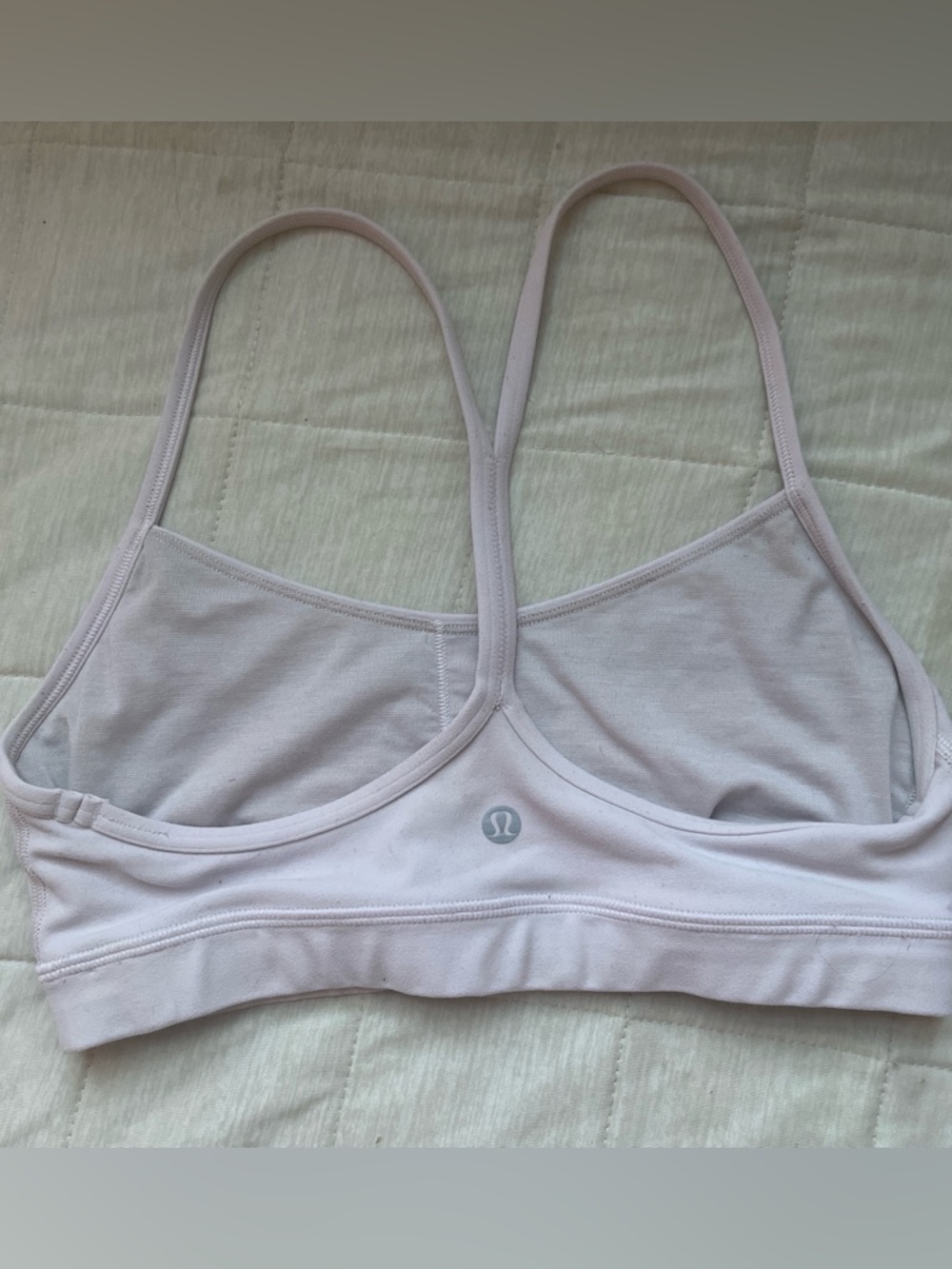 Lululemon bubblegum light pink y back sports bra